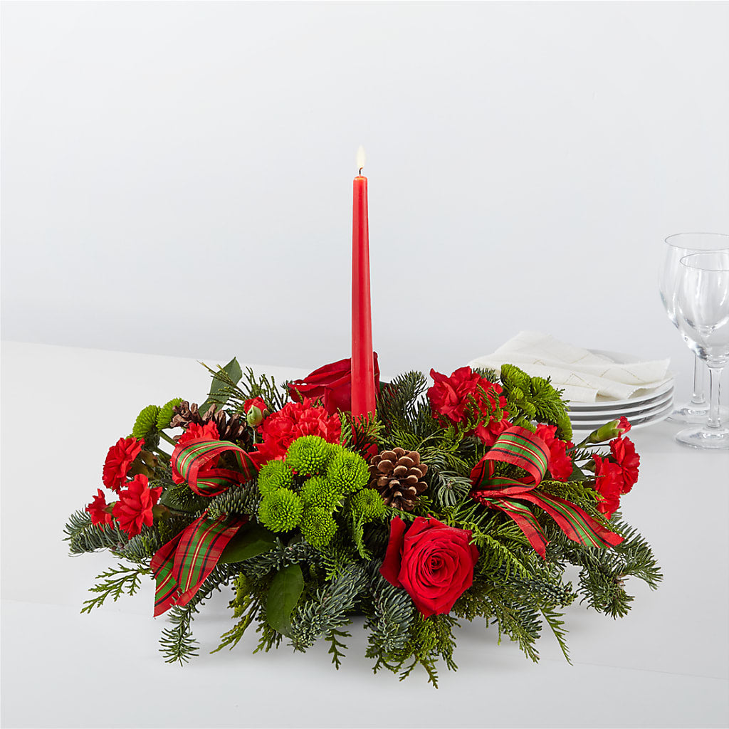 By the Candlelight Centerpiece – Sunflowershop Llc, Orlando FL