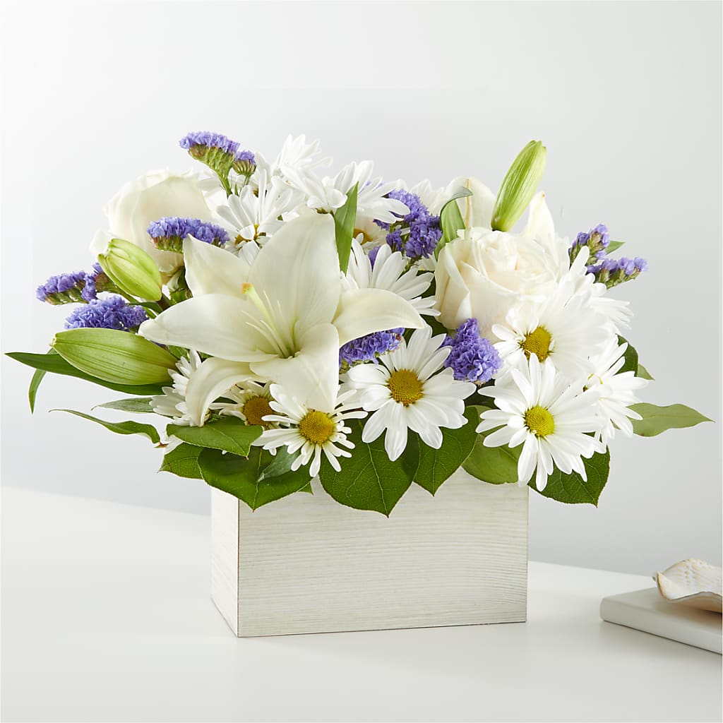 Beyond Blue Box Bouquet – Sunflowershop Llc, Orlando FL