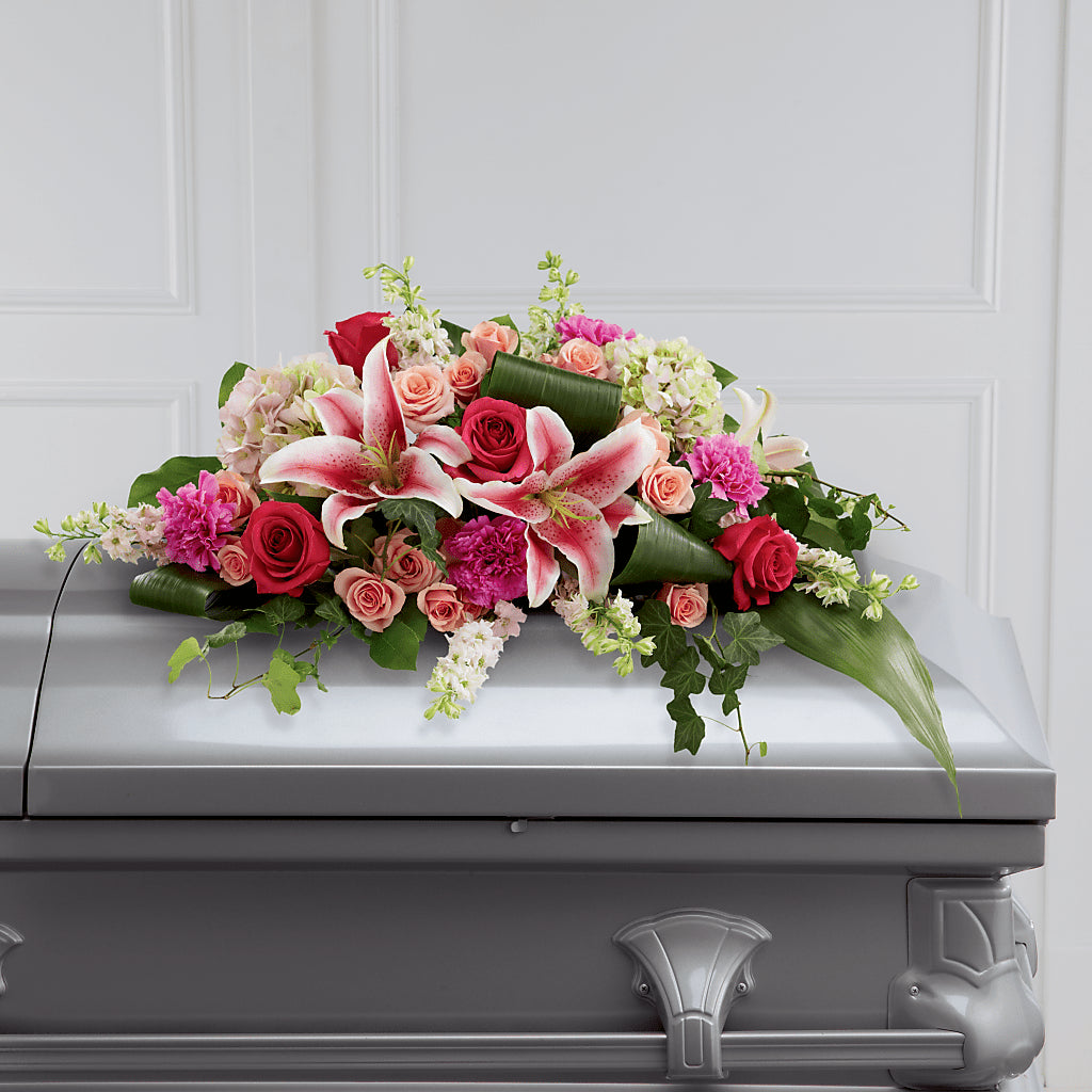Splendid Grace Casket Spray – Sunflowershop Llc, Orlando FL