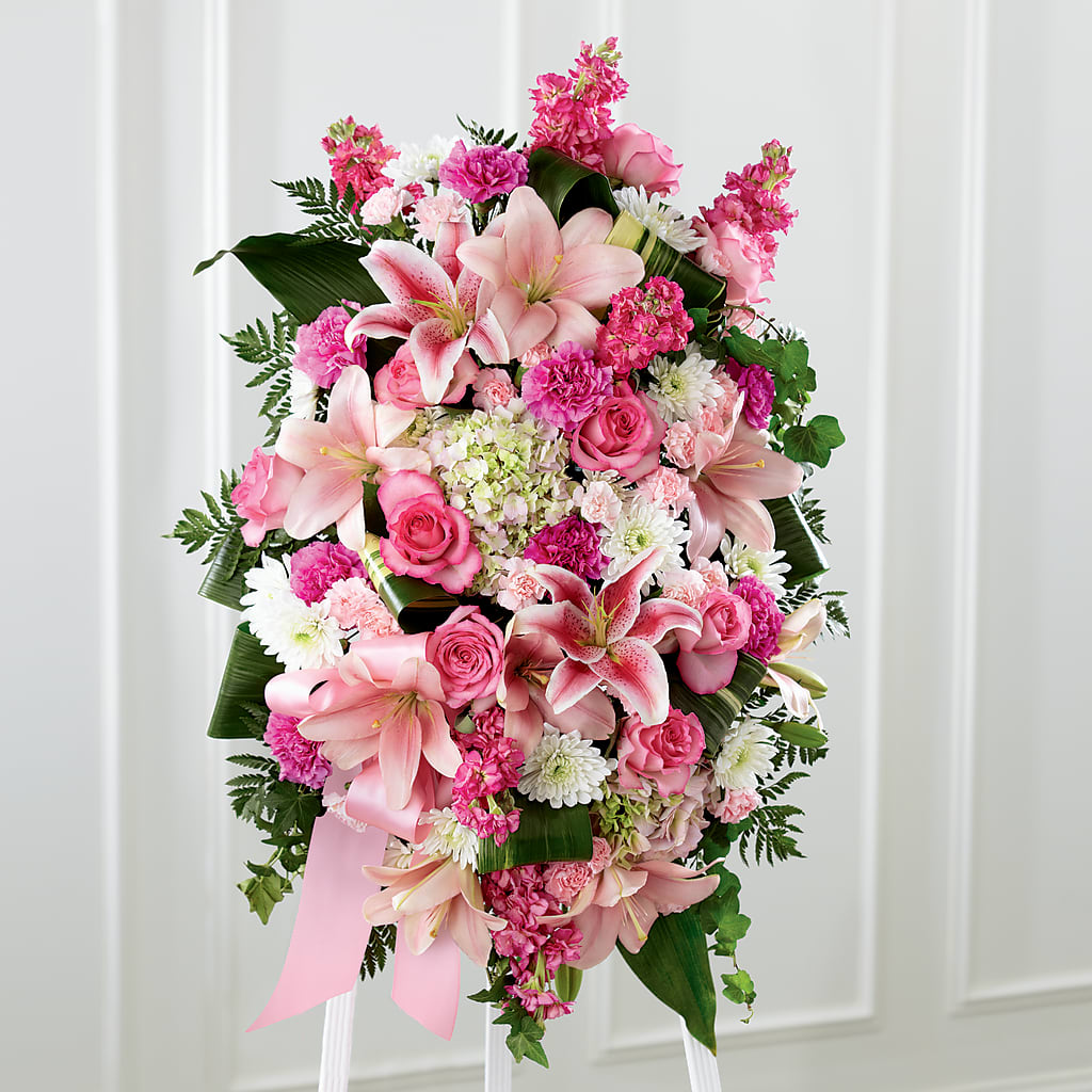 Comforting Standing Spray – Sunflowershop Llc, Orlando FL