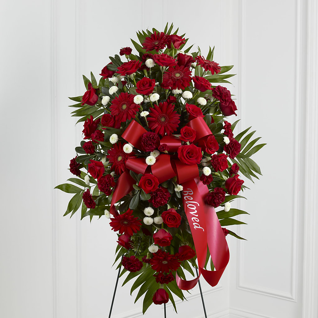 Treasured Memories Standing Spray – Sunflowershop Llc, Orlando FL