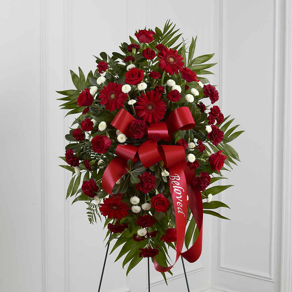 Treasured Memories Standing Spray – Sunflowershop Llc, Orlando FL