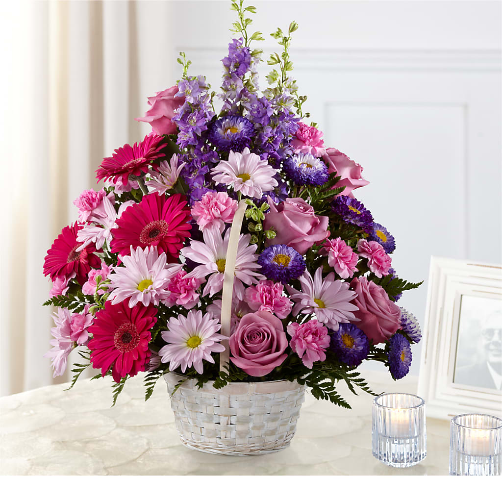 Pastel Peace Basket – Sunflowershop Llc, Orlando FL