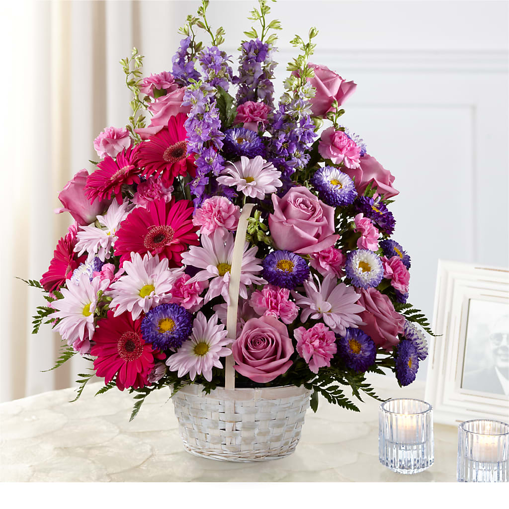 Pastel Peace Basket – Sunflowershop Llc, Orlando FL