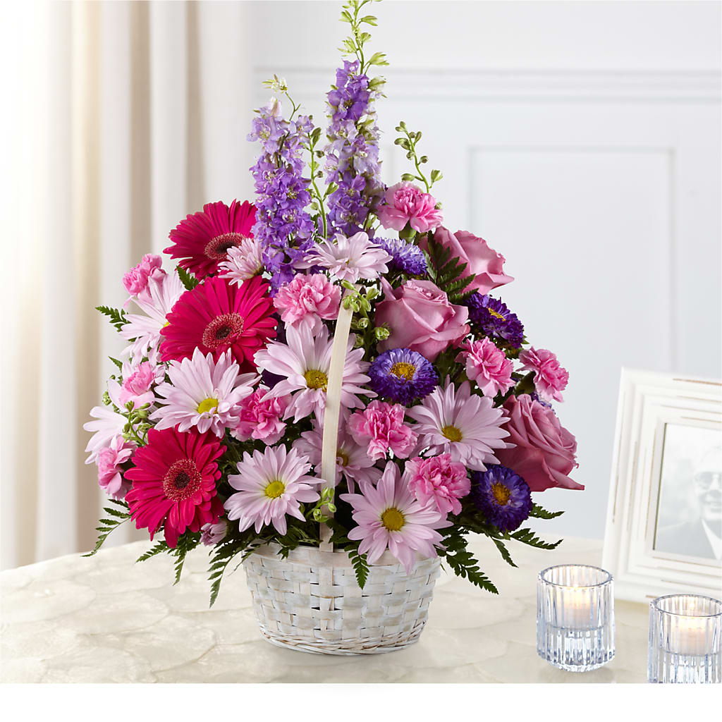 Pastel Peace Basket – Sunflowershop Llc, Orlando FL
