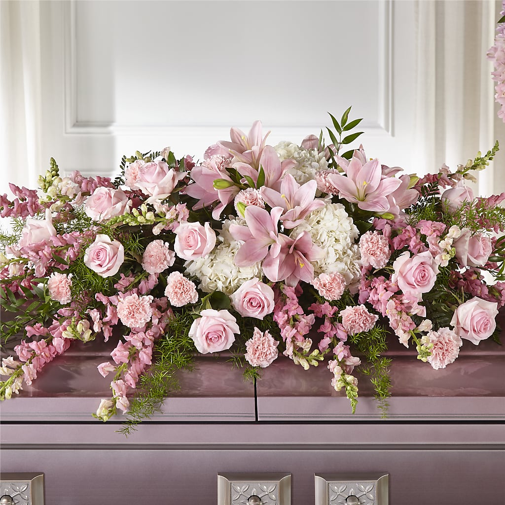 Life & Remembrance Casket Spray – Sunflowershop Llc, Orlando FL
