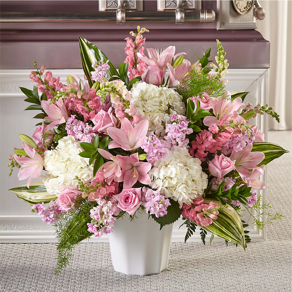 Simply Serene Floor Basket – Sunflowershop Llc, Orlando FL