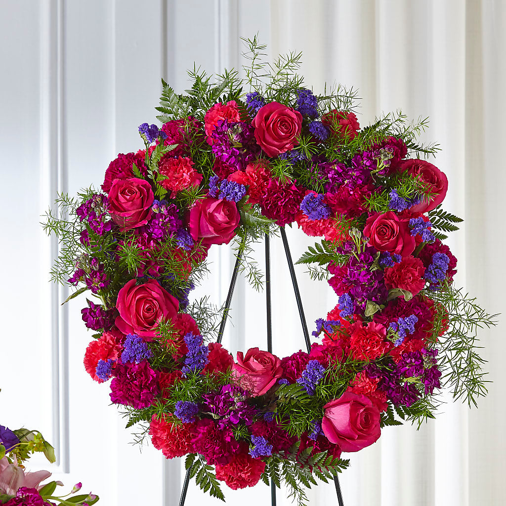 Calming Colors Wreath – Sunflowershop Llc, Orlando FL