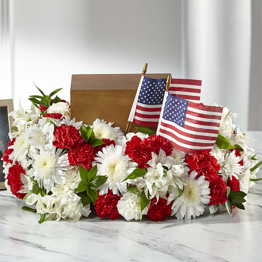 Spirit of Patriotism Cremation Adornment – Sunflowershop Llc, Orlando FL