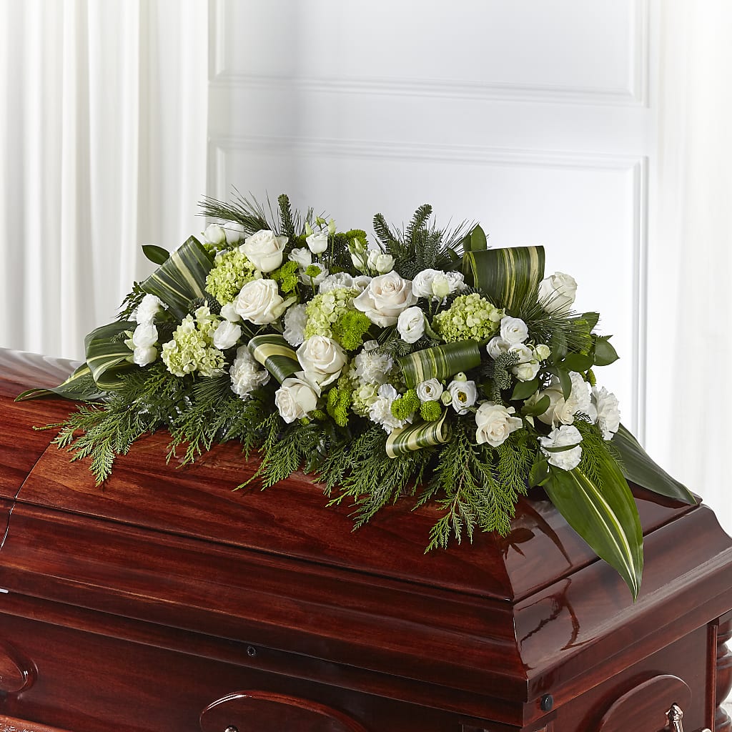 Hopeful Gesture Casket Spray – Sunflowershop Llc, Orlando FL