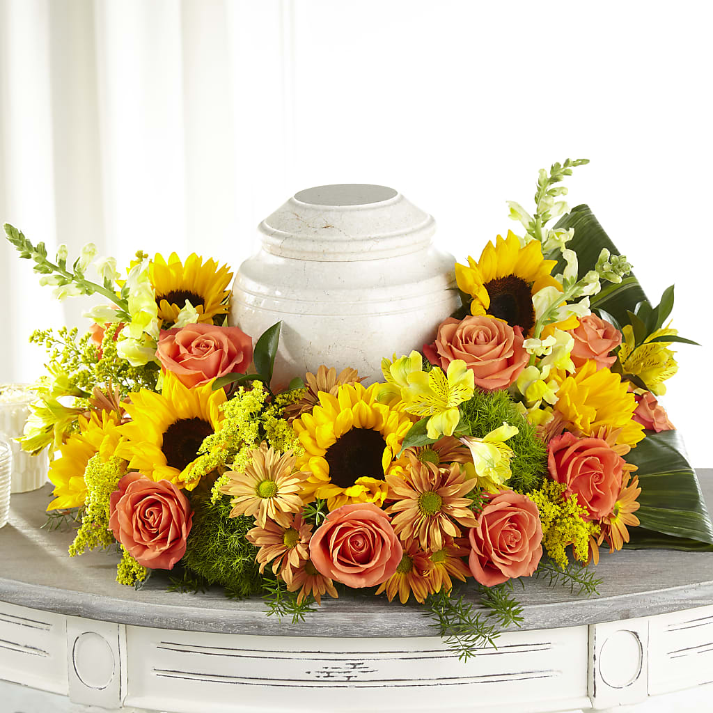 Faithful Sunflower Cremation Adornment – Sunflowershop Llc, Orlando FL