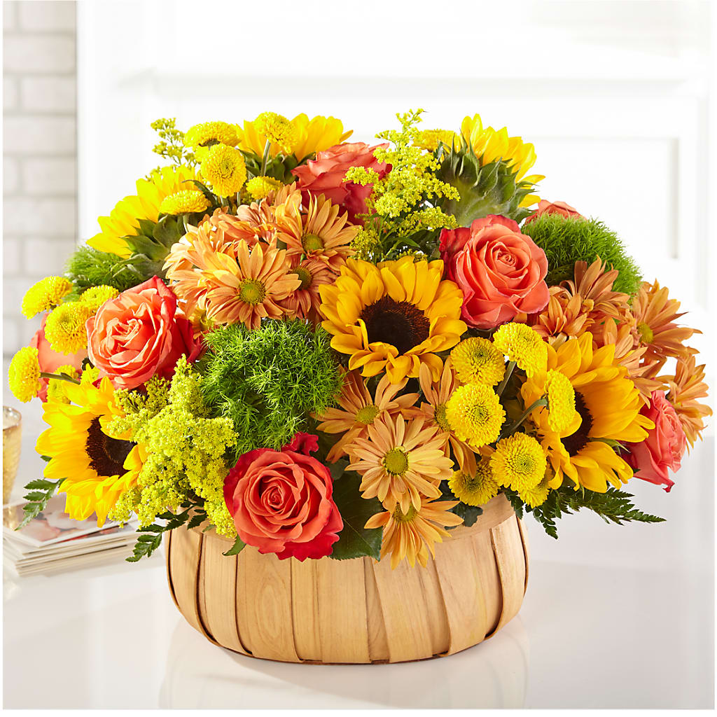 Harvest Sunflower Basket – Sunflowershop Llc, Orlando FL