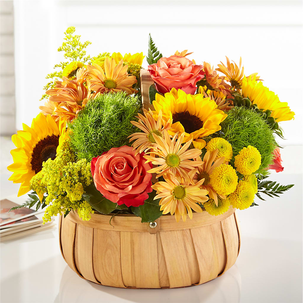 Harvest Sunflower Basket – Sunflowershop Llc, Orlando FL