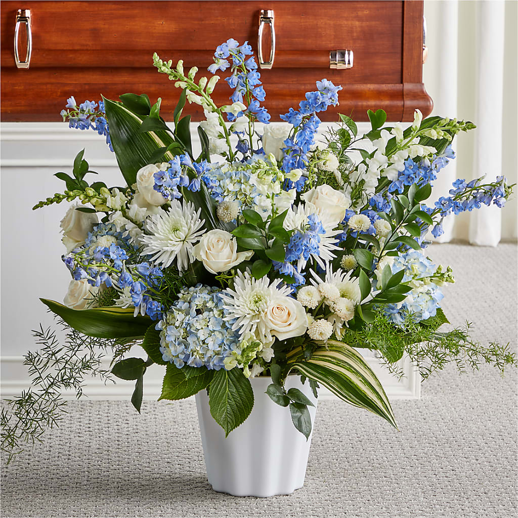 Everlasting Memories Floor Basket – Sunflowershop Llc, Orlando FL