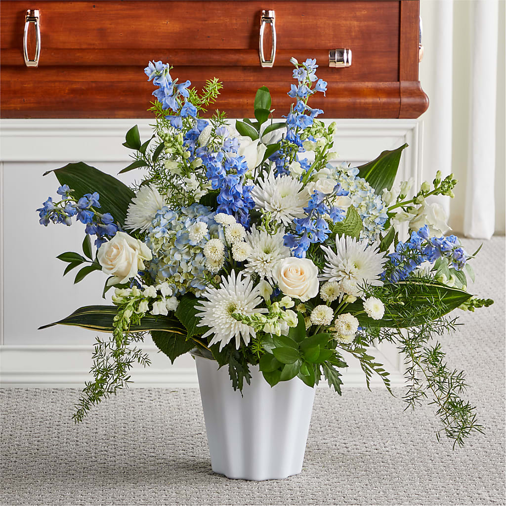 Everlasting Memories Floor Basket – Sunflowershop Llc, Orlando FL