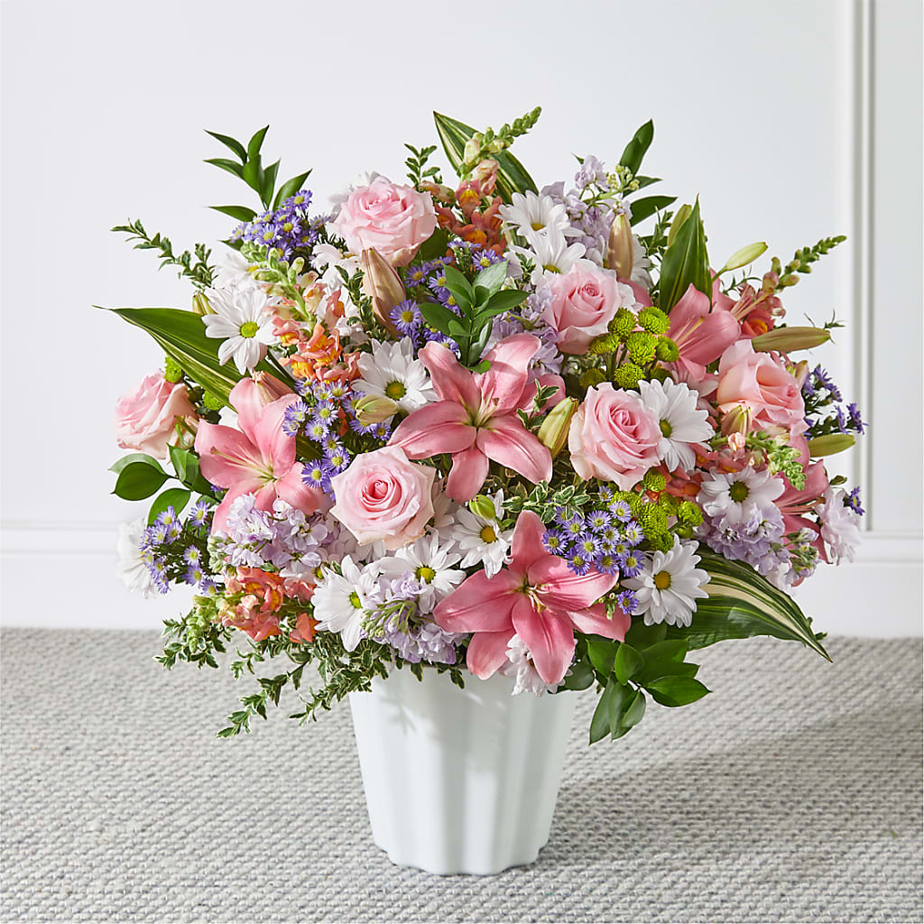 Abundant Compassion Floor Basket – Sunflowershop Llc, Orlando FL