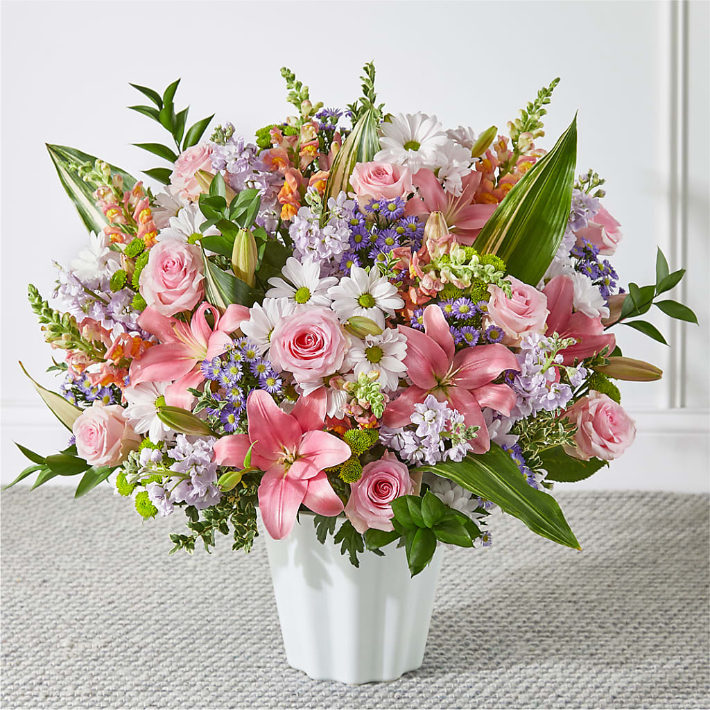Abundant Compassion Floor Basket – Sunflowershop Llc, Orlando FL