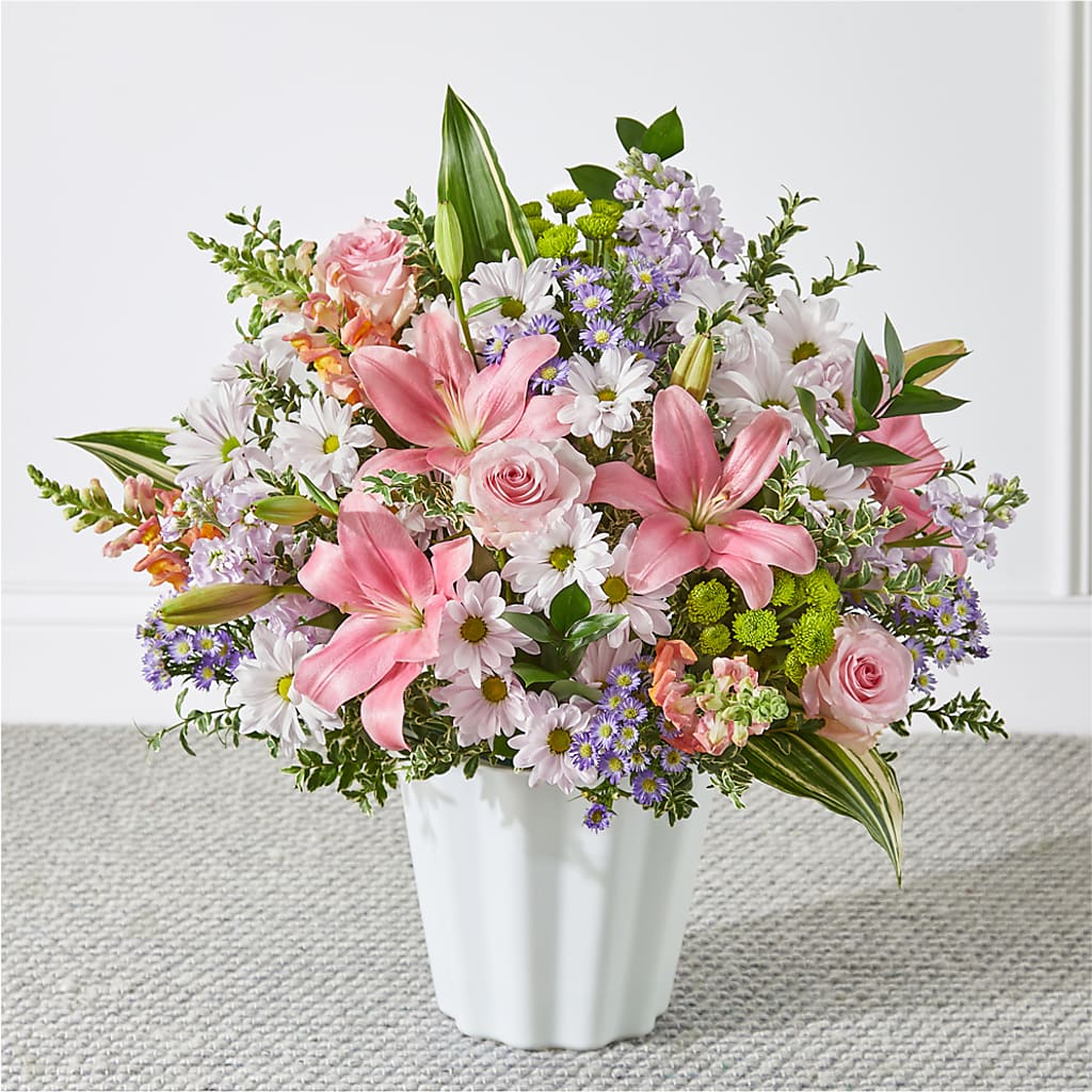 Abundant Compassion Floor Basket – Sunflowershop Llc, Orlando FL