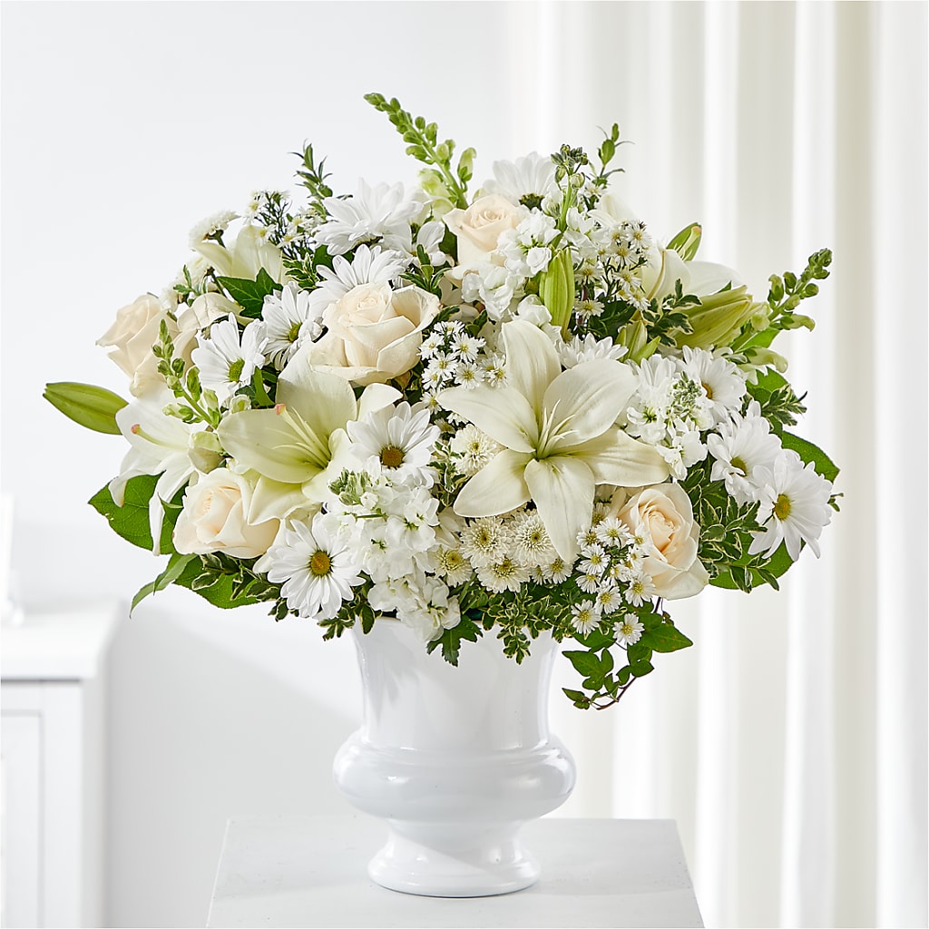 Uplifting Urn Arrangement – Sunflowershop Llc, Orlando FL