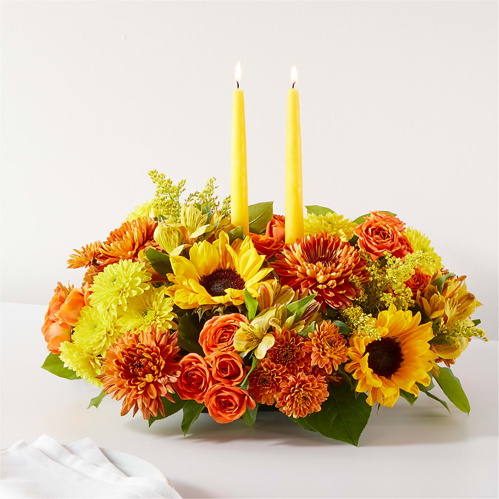 Autumn Harmony Centerpiece – Sunflowershop Llc, Orlando FL