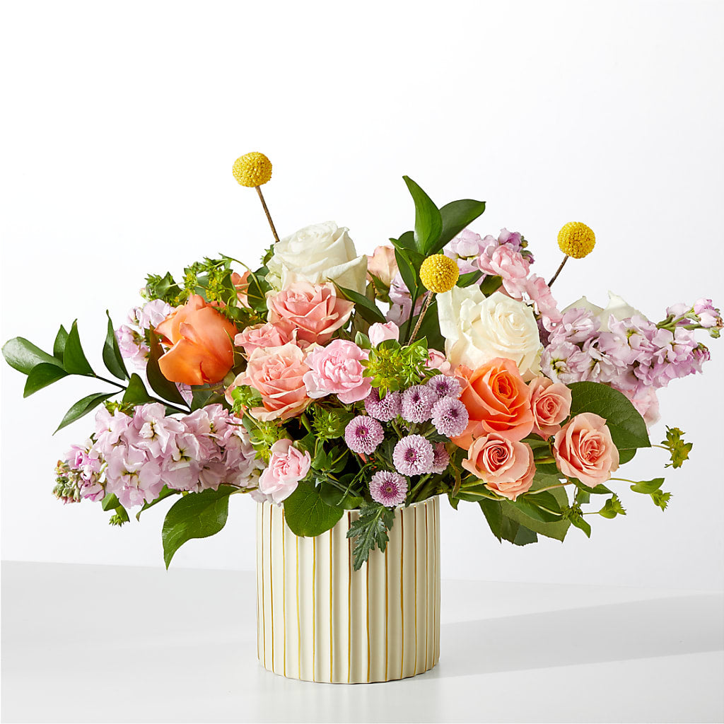 French Market Bouquet with Ivory Vase – Sunflowershop Llc, Orlando FL