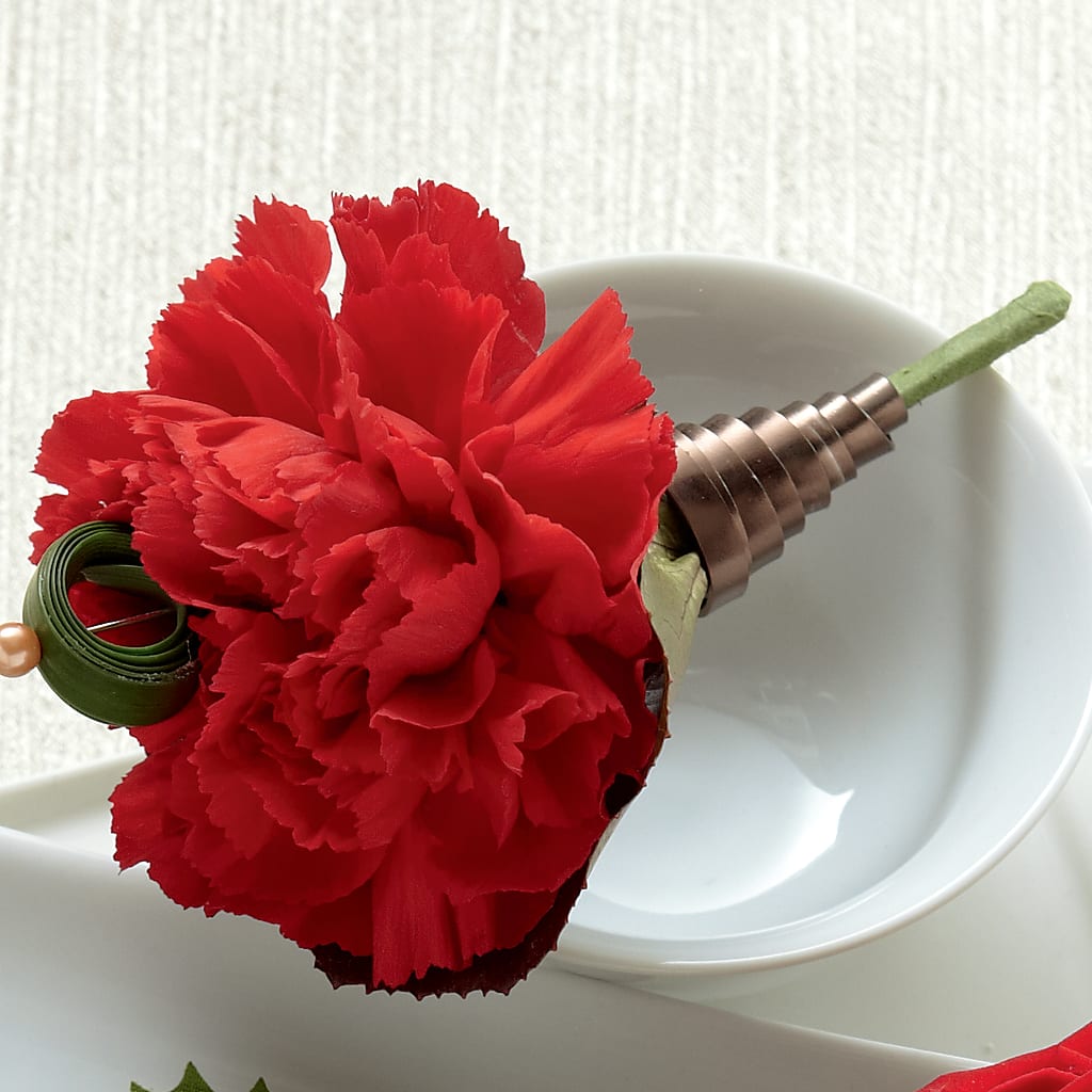 Red Carnation Boutonniere – Sunflowershop Llc, Orlando FL