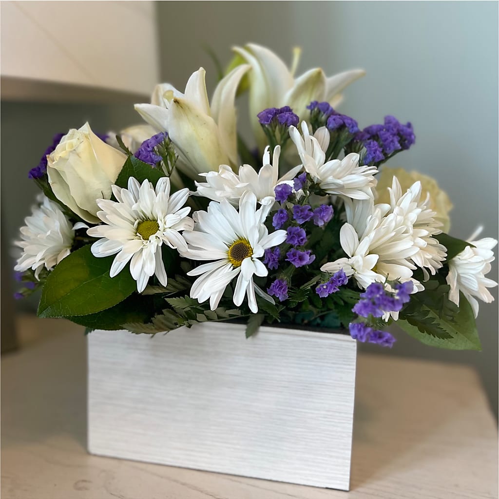 Beyond Blue Box Bouquet –  Sunflowershop Llc, Orlando FL