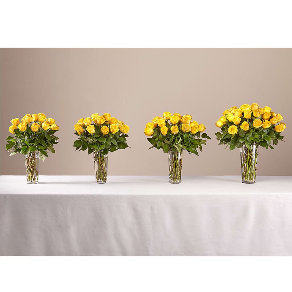 Long Stem Yellow Rose Bouquet –  Sunflowershop Llc, Orlando FL