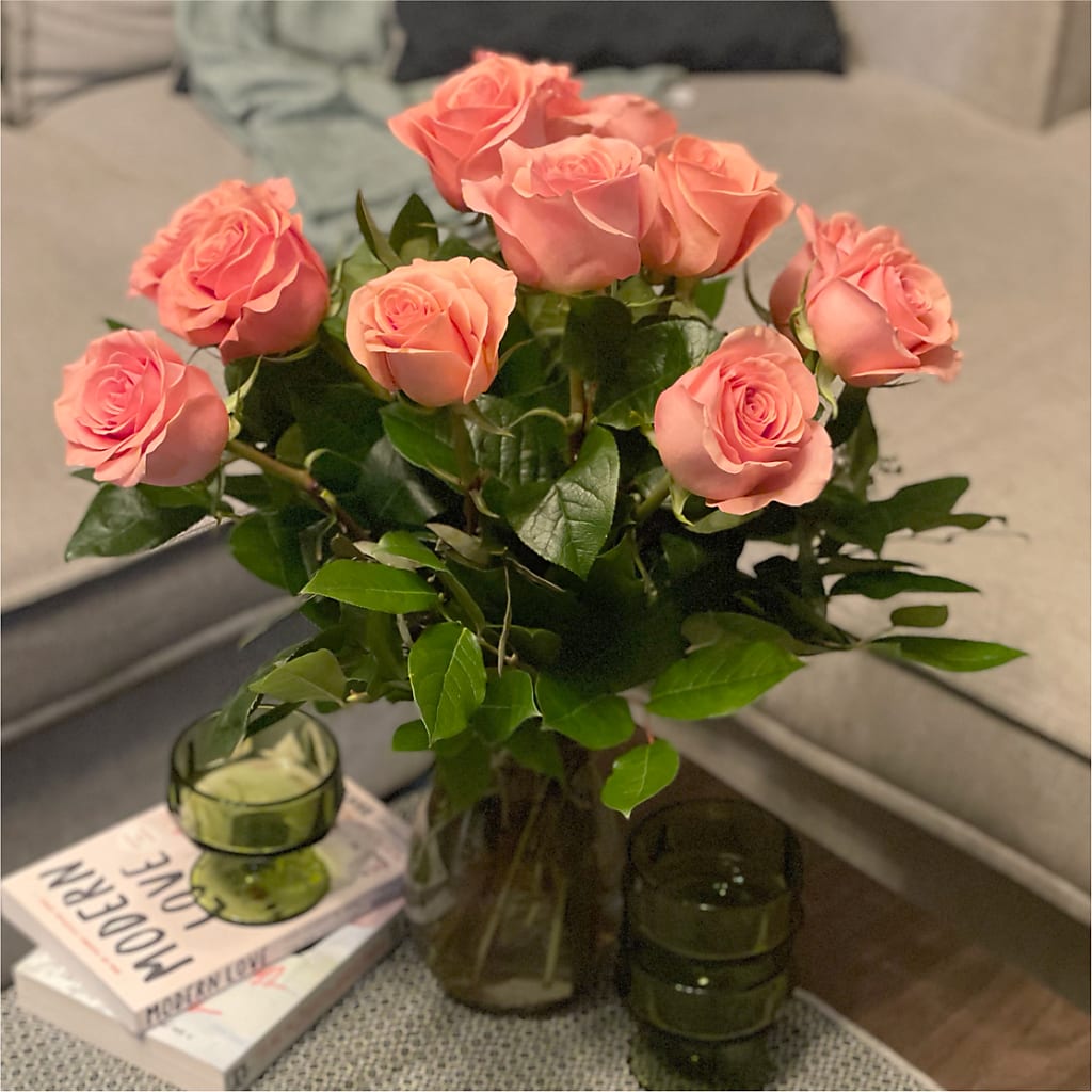 Long Stem Pink Rose Bouquet –  Sunflowershop Llc, Orlando FL