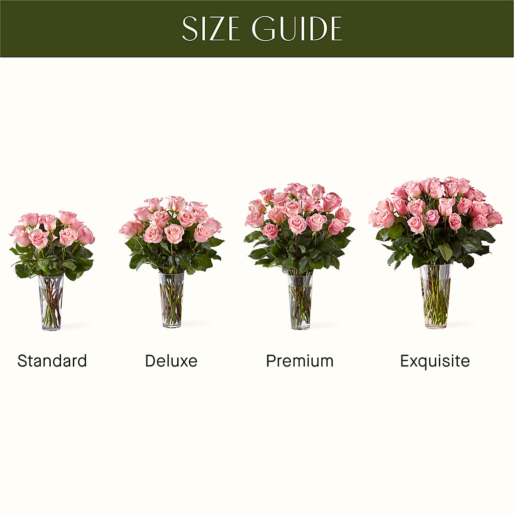 Long Stem Pink Rose Bouquet –  Sunflowershop Llc, Orlando FL