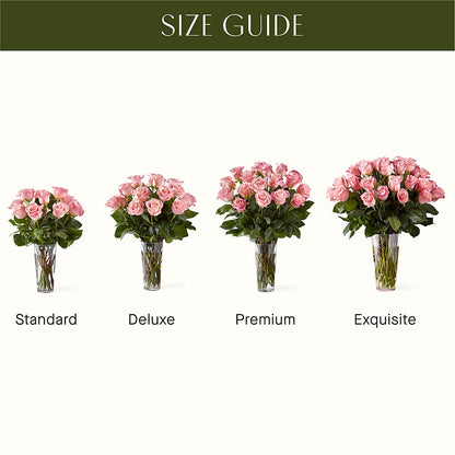 Long Stem Pink Rose Bouquet –  Sunflowershop Llc, Orlando FL
