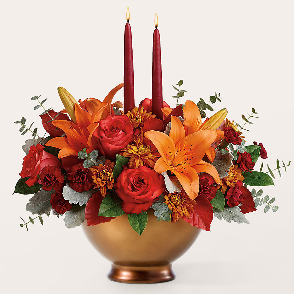 Fruits of Fall Centerpiece –  Sunflowershop Llc, Orlando FL