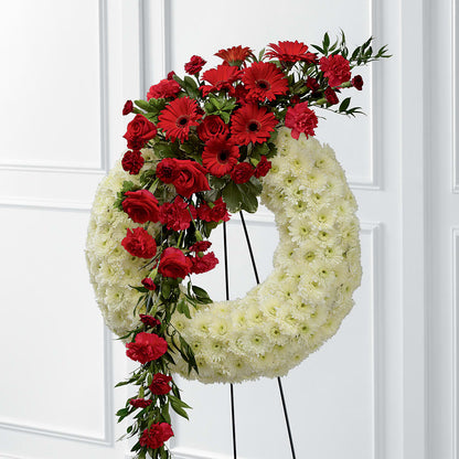 Graceful Tribute Wreath –  Sunflowershop Llc, Orlando FL