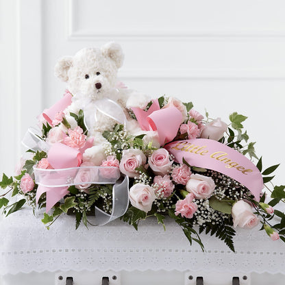 Touch of Sympathy Casket Spray –  Sunflowershop Llc, Orlando FL