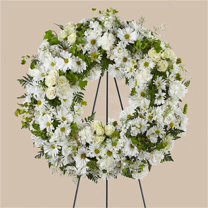 Faithful Wishes Wreath –  Sunflowershop Llc, Orlando FL