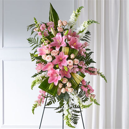 Elegant Embrace Standing Spray –  Sunflowershop Llc, Orlando FL
