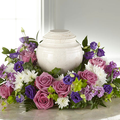 Blooming Sympathy Cremation Adornment –  Sunflowershop Llc, Orlando FL