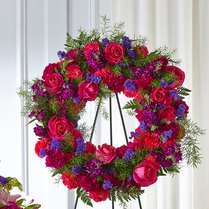 Calming Colors Wreath –  Sunflowershop Llc, Orlando FL