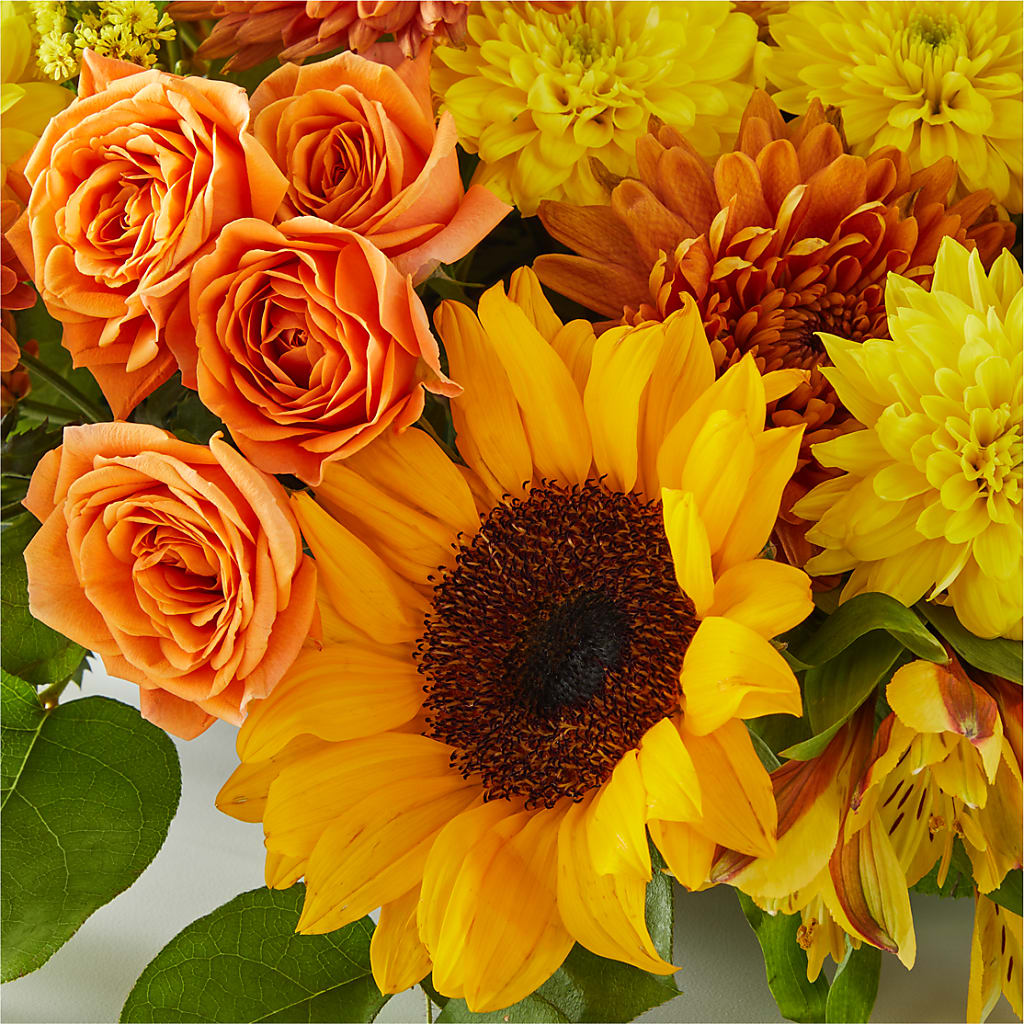 Autumn Harmony Centerpiece –  Sunflowershop Llc, Orlando FL