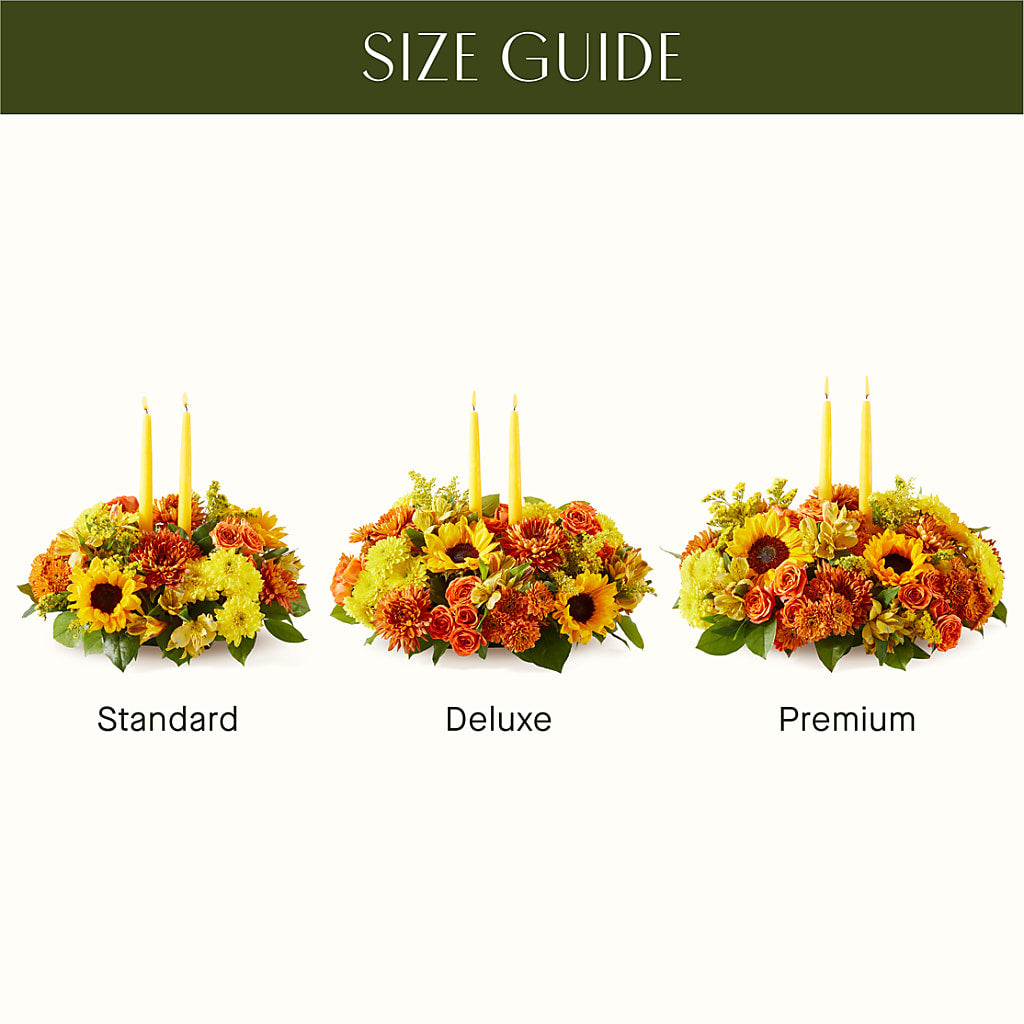 Autumn Harmony Centerpiece –  Sunflowershop Llc, Orlando FL