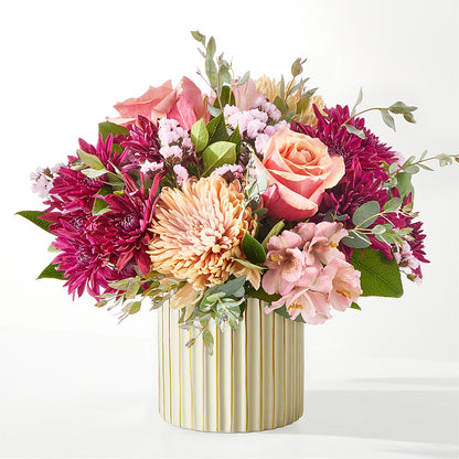 Berry Cobbler Bouquet with Ivory Vase –  Sunflowershop Llc, Orlando FL