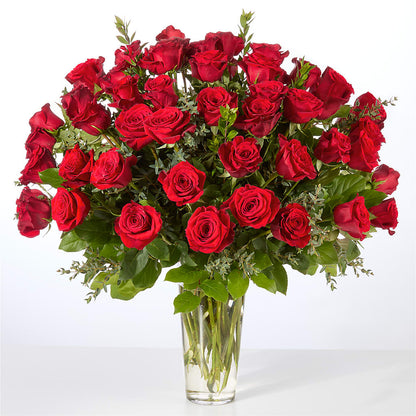 Forever Yours Fifty Stem Red Rose Bouquet –  Sunflowershop Llc, Orlando FL