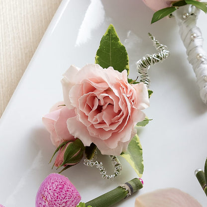 Pink Spray Rose Boutonniere –  Sunflowershop Llc, Orlando FL