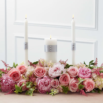 Worldwide Romance Unity Candle Arrangement –  Sunflowershop Llc, Orlando FL