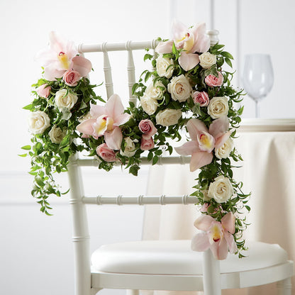 Orchid Rose Chair Décor –  Sunflowershop Llc, Orlando FL
