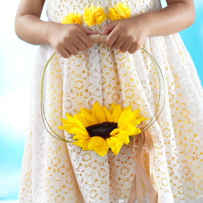 Sweet Sunshine Flower Girl Bouquet –  Sunflowershop Llc, Orlando FL