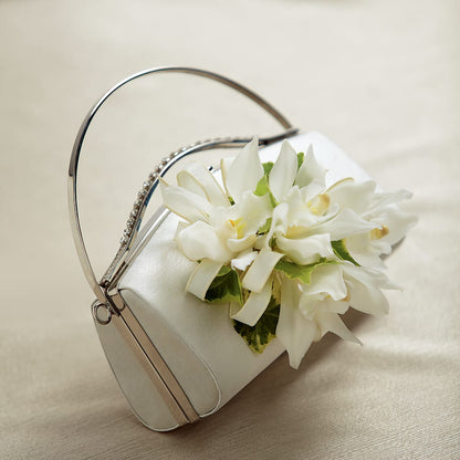 White Purse Decor –  Sunflowershop Llc, Orlando FL